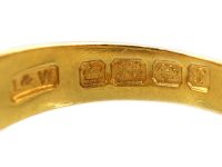 Edwardian 18ct Gold, Five Stone Ruby & Diamond Gypsy Ring