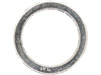 Art Deco Platinum Wide Eternity Ring set with Diamonds