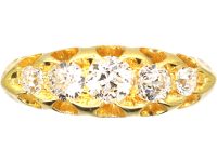 Victorian 18ct Gold Five Stone Diamond Ring