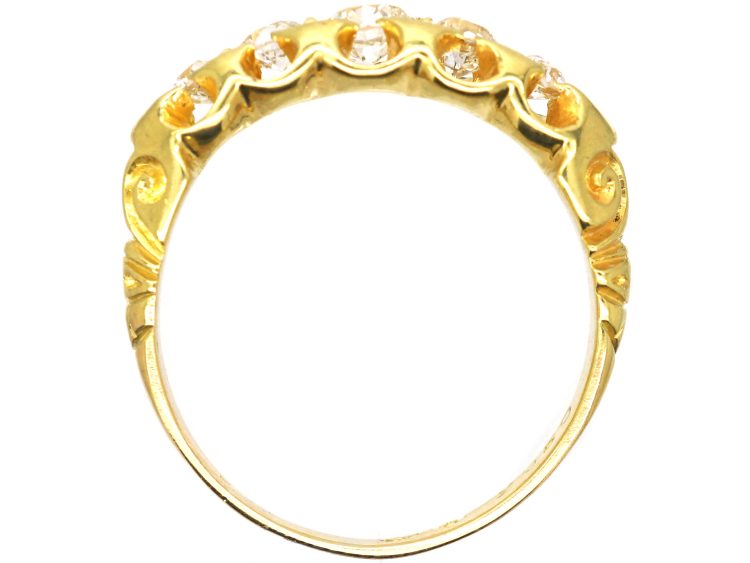 Victorian 18ct Gold Five Stone Diamond Ring