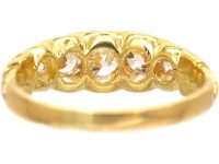 Victorian 18ct Gold Five Stone Diamond Ring