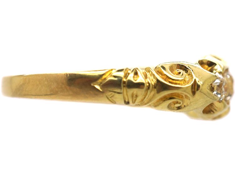 Victorian 18ct Gold Five Stone Diamond Ring