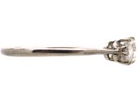 Early 20th Century 18ct White Gold & Platinum, Three Stone Diamond Ring
