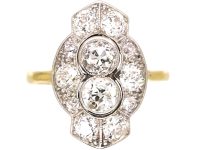 Art Deco 18ct Gold & Platinum Diamond Ring