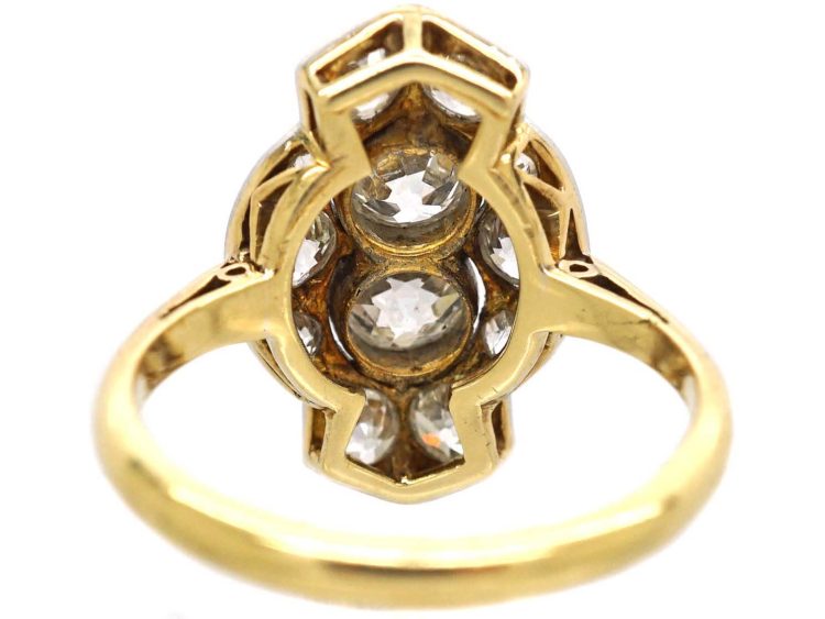 Art Deco 18ct Gold & Platinum Diamond Ring
