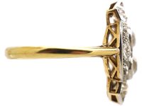 Art Deco 18ct Gold & Platinum Diamond Ring