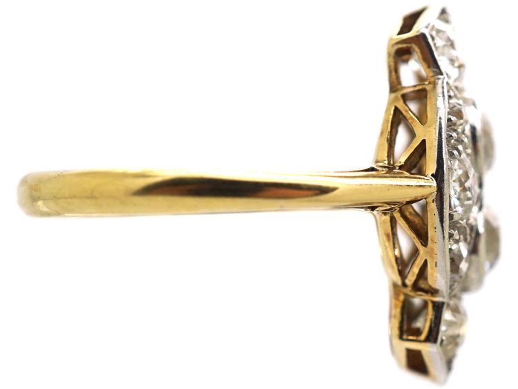 Art Deco 18ct Gold & Platinum Diamond Ring