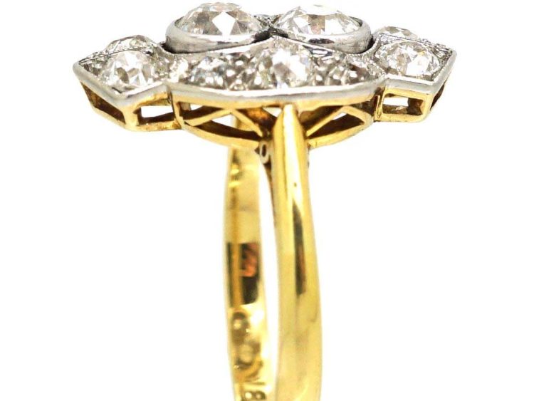 Art Deco 18ct Gold & Platinum Diamond Ring