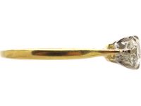 Early 20th Century 18ct Gold & Platinum, Three Stone Diamond Ring