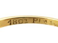 Early 20th Century 18ct Gold & Platinum, Three Stone Diamond Ring