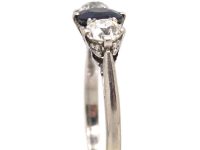 Early 20th Century 18ct Gold, Sapphire & Diamond Three Stone Ring