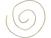 Edwardian 9ct Gold Woven Chain with Barrel Clasp