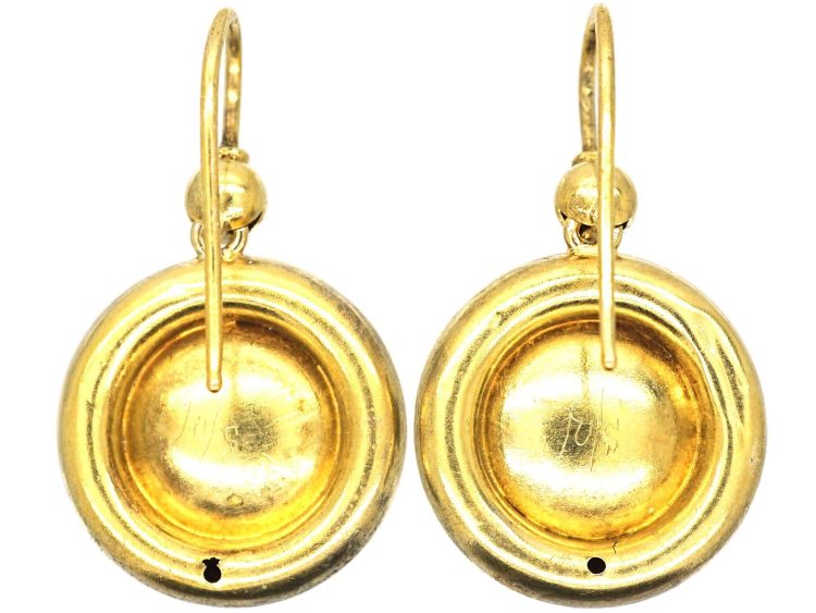 Victorian 15ct Gold Buttercup Earrings