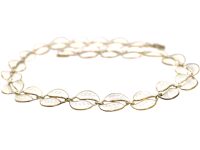 Silver Gilt White Enamel Double Leaves Necklace by Willy Winnaess for David Andersen