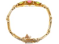Edwardian 9ct Gold Suffragette Bracelet
