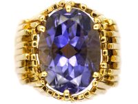 18ct Gold Ring set with an Iolite by Alan Martin Gard