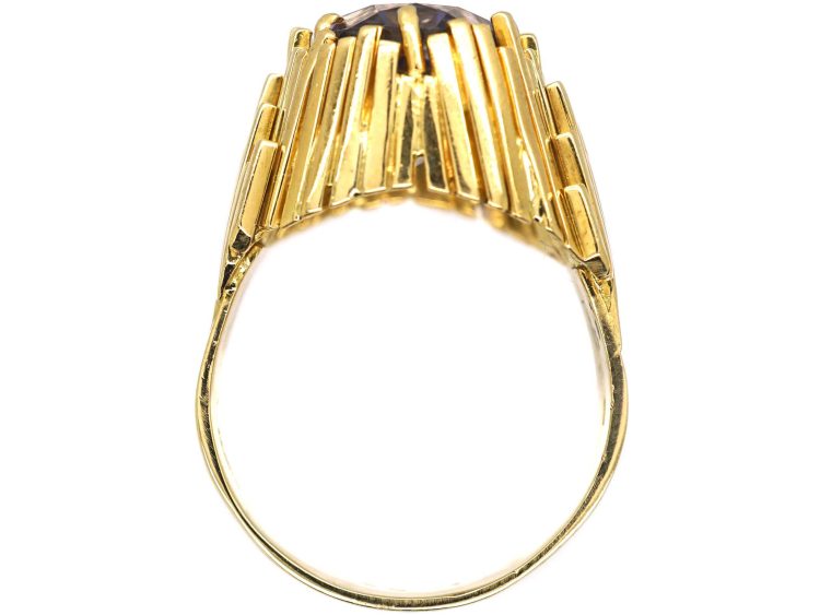 18ct Gold Ring set with an Iolite by Alan Martin Gard