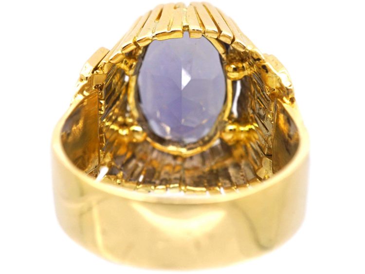 18ct Gold Ring set with an Iolite by Alan Martin Gard