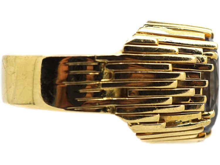 18ct Gold Ring set with an Iolite by Alan Martin Gard