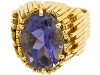 18ct Gold Ring set with an Iolite by Alan Martin Gard