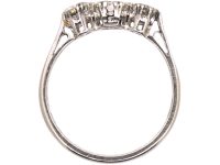 Early 20th Century Platinum, Three Stone Diamond Ring