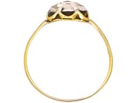 Swedish 19th Century Gold & Silver Rose Diamond Ring