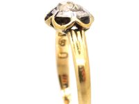 Swedish 19th Century Gold & Silver Rose Diamond Ring