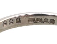 18ct White Gold, Ruby & Diamond Three Stone Ring by Cropp & Farr