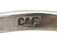 18ct White Gold, Ruby & Diamond Three Stone Ring by Cropp & Farr