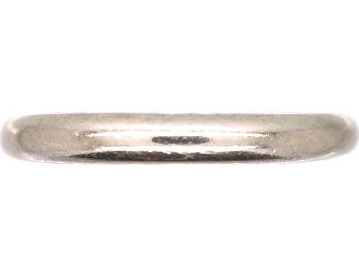 Platinum Wedding Ring by Cartier