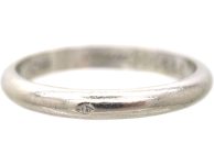 Platinum Wedding Ring by Cartier