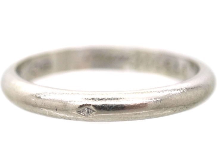 Platinum Wedding Ring by Cartier