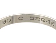Platinum Wedding Ring by Cartier
