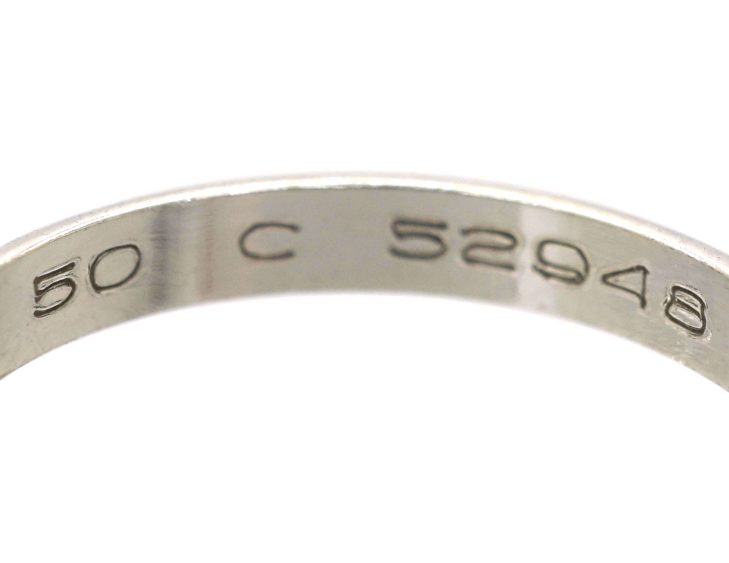 Platinum Wedding Ring by Cartier