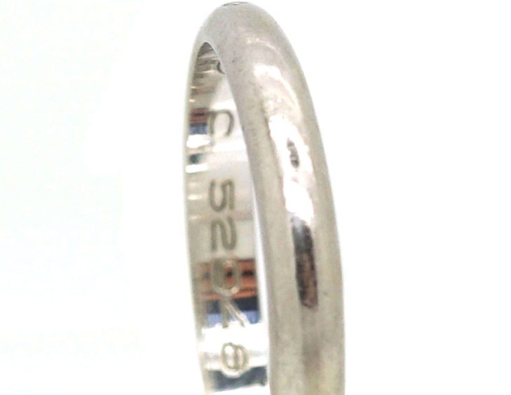 Platinum Wedding Ring by Cartier