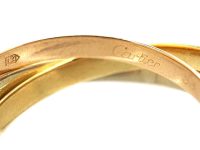 Three Colour Gold Russian Wedding Ring by Cartier