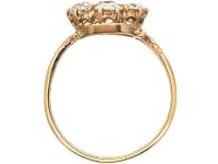 Edwardian 18ct Gold Diamond Cluster Ring
