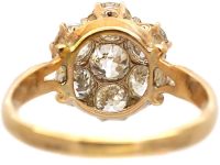 Edwardian 18ct Gold Diamond Cluster Ring