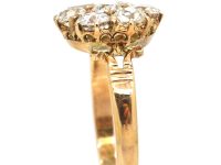 Edwardian 18ct Gold Diamond Cluster Ring