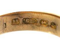 Victorian 15ct Gold Buckle Ring set with a Diamond