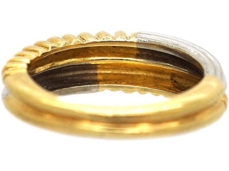 Vintage 18ct Two Colour Gold Ring by Cartier