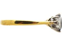 Early 20th Century 18ct Gold & Platinum, Sapphire & Diamond Three Stone Ring