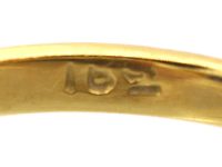 Early 20th Century 18ct Gold & Platinum, Sapphire & Diamond Three Stone Ring