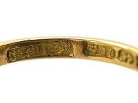 Victorian 18ct Gold, Sapphire & Diamond Oval Cluster Ring