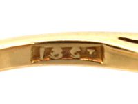 Edwardian 18ct Gold & Platinum Sapphire & Diamond Three Stone Ring