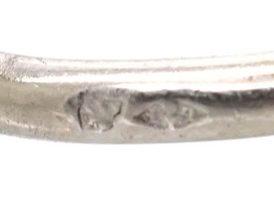 Early 20th Century French Platinum Diamond Cluster Ring