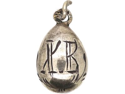 Early 20th Century Russian Silver Egg