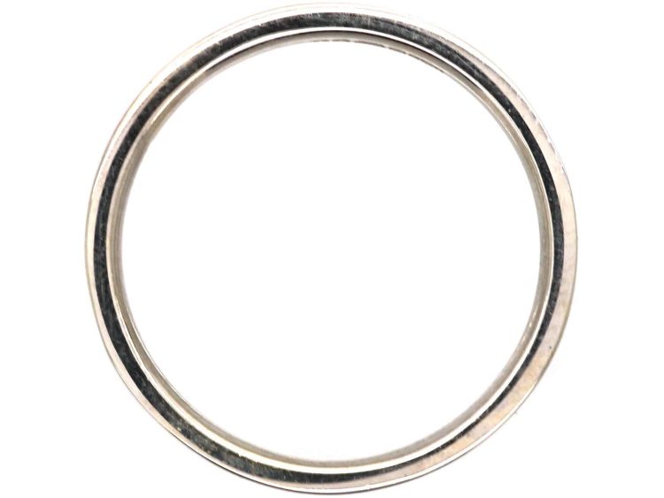 14ct White Gold Baguette Diamond Half Eternity Ring