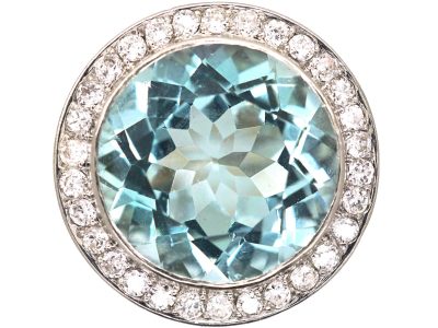 Vintage Aquamarine Dress Rings | The Antique Jewellery Company Australia