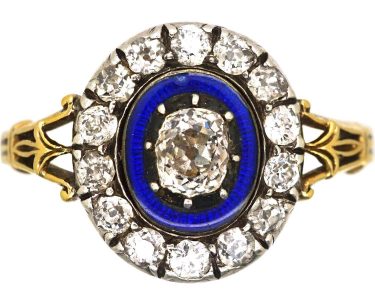 Georgian Enamel Dress Rings